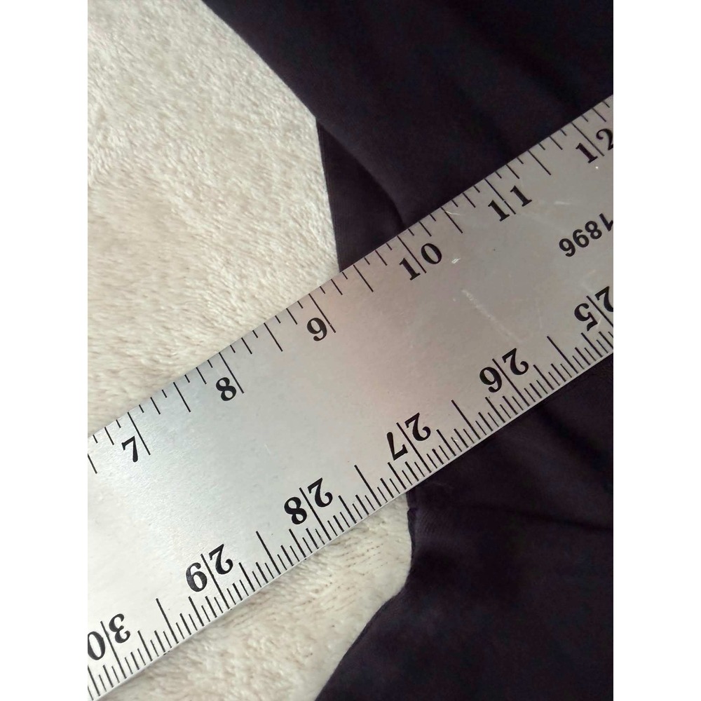 Quacker Factory Black Cotton Rosette Beaded V-Neck 3/4 Sleeve Top Plus Size 3X - Picture 3 of 7